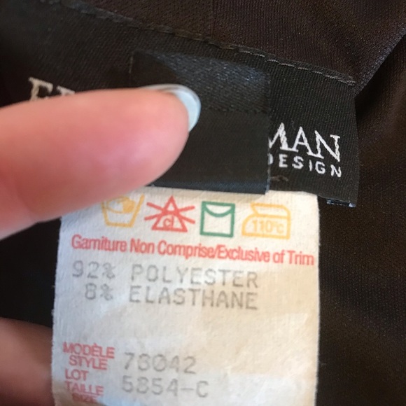 Frank Lyman Chocolate Brown Stretchy Dress - Picture 12 of 12